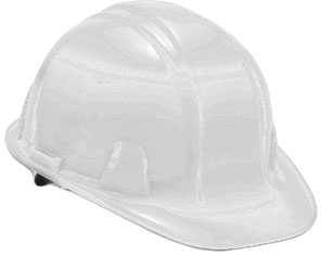 Casco de Seguridad Ajuste de Matraca Blanco